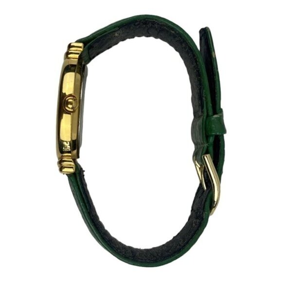 RODANIA Women's Vintage Stainless Steel Back Swiss Made Quartz Watch Green Strap - Picture 12 of 16